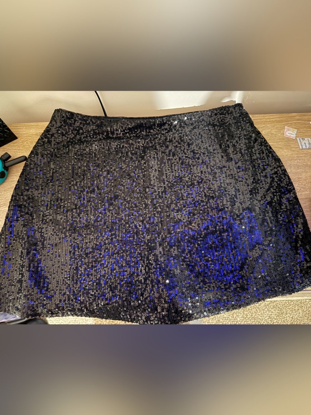 Abercrombie & Fitch Black Sequin Mini Skirt